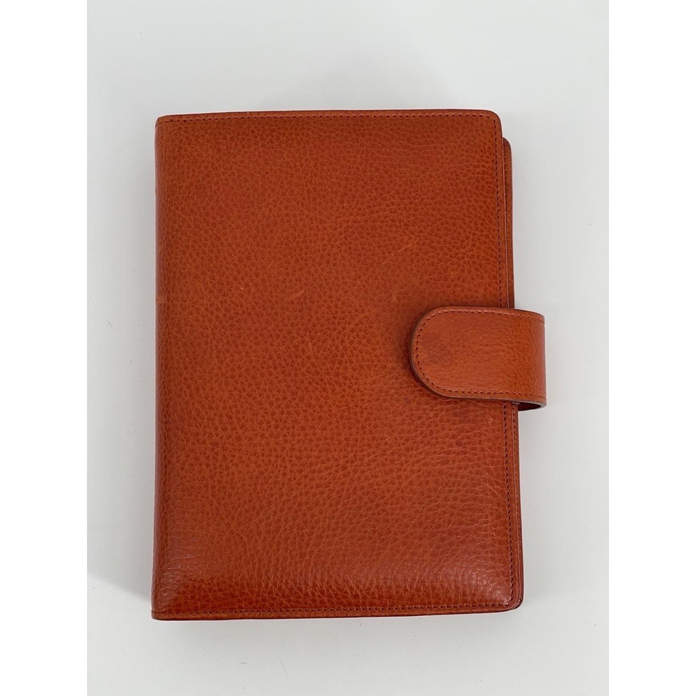 Gillio Firenze Amica Leather Planner Binder Brown Personal Size No Inserts